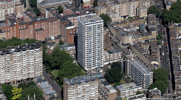Porchester Place Westminster  from the air