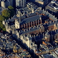 The Royal Courts of Justice London aerial photo  