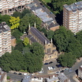 St John's Church Hyde Park from the air