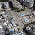 Trafalgar Square London  aerial photo  