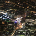 Victoria Station London at night from the air