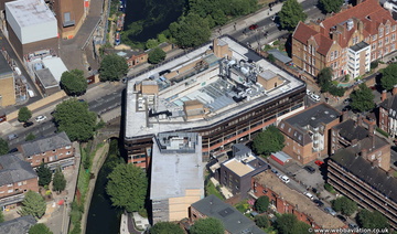 Westminster City Council Lisson Grove building from the air
