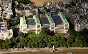 Ministry of Defence Main Building London aerial photo  