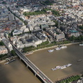 Victoria Embankment  London aerial photo  