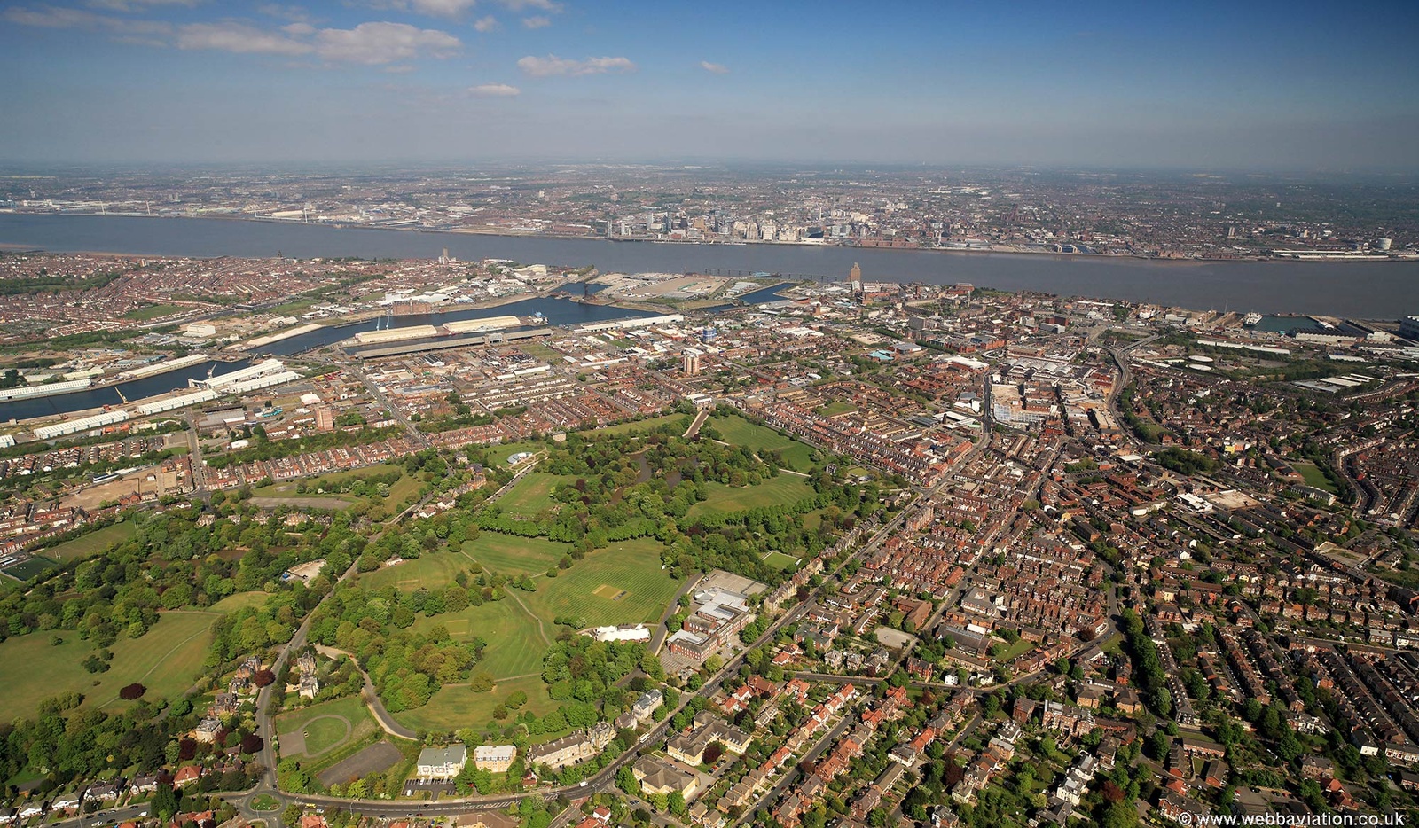 Birkenhead   from the air