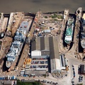 Cammell Laird Shipyard from the air