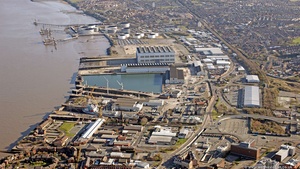 Cammell Laird Birkenhead   from the air