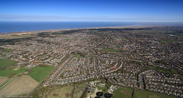 Formby Merseyside UK from the air