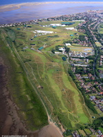 Royal Liverpool Golf Club at Hoylake aerial photo