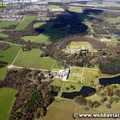 Knowsley Hall Knowsley Merseyside aerial photograph
