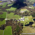Knowsley Hall Knowsley Merseyside aerial photograph