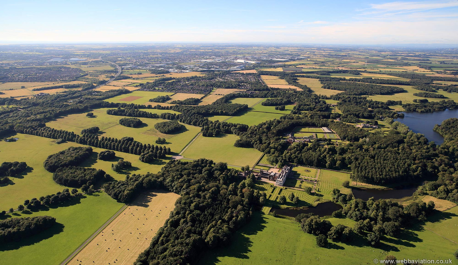 Knowsley Hall  aerial photo