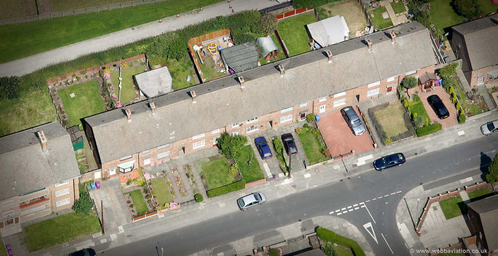 20 Forthlin Rd  Liverpool Merseyside UK childhood home of Paul McCartney  aerial photograph
