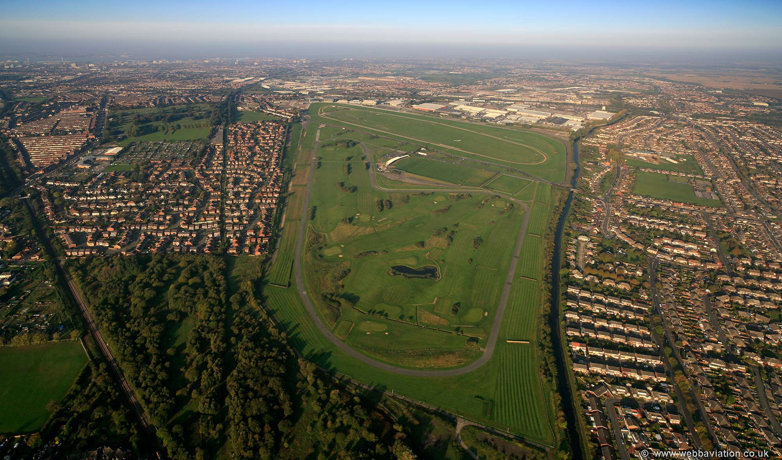 Aintree Racecourse aerial photograph