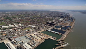 Bramley-Moore Dock Liverpool aerial photograph