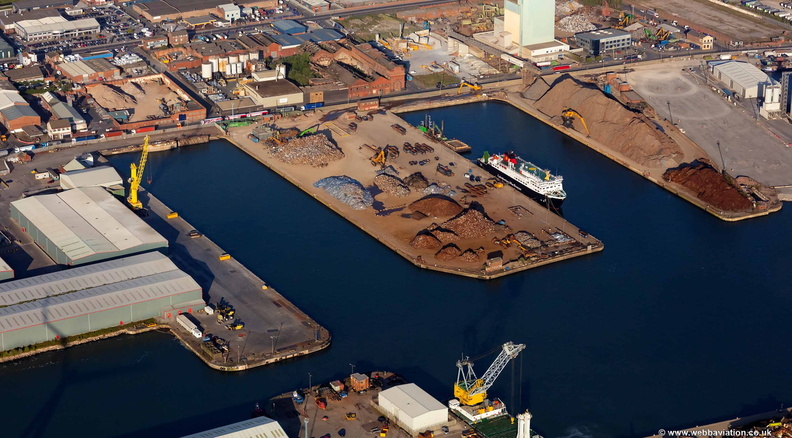 Canada Dock  Liverpool from the air