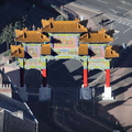 Chinese Arch Chinatown,  Liverpool  aerial photo