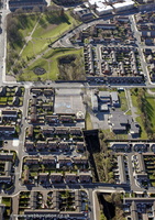  site of Liverpool  Crown Street Station aerial photograph