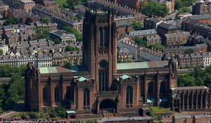 Liverpool Anglican Cathedral aerial photograph