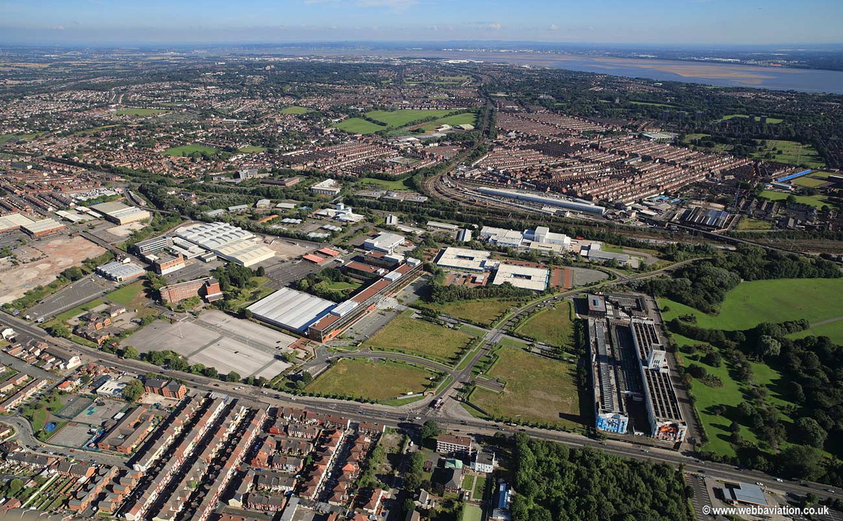 Liverpool Innovation Park on  aerial photograph