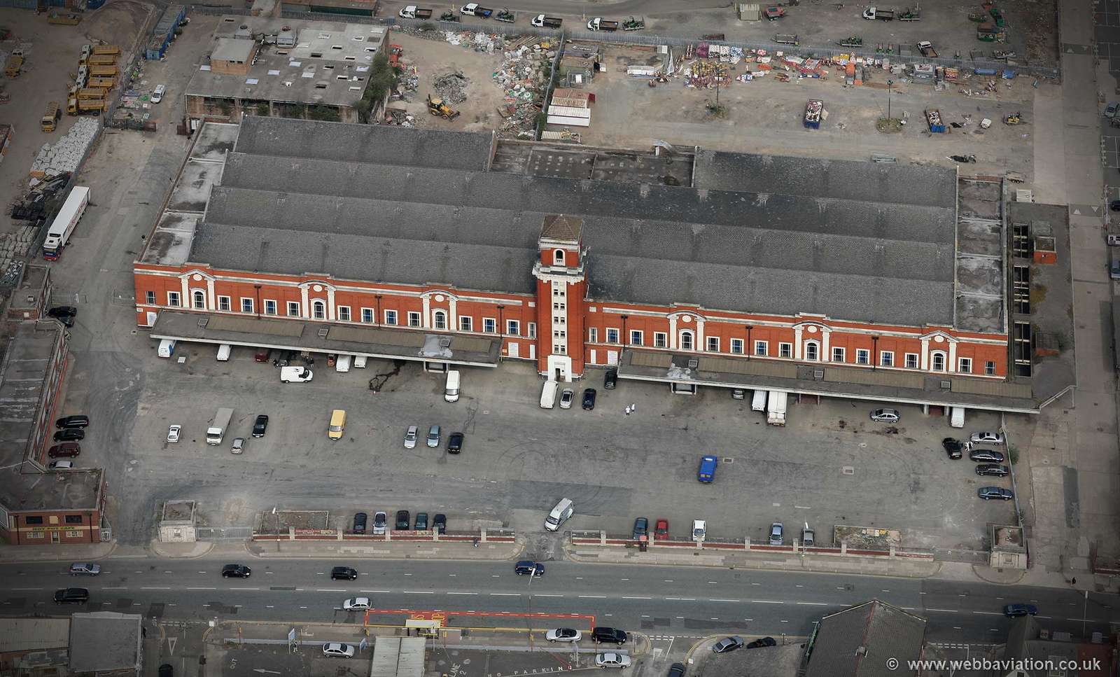 Liverpool Meat and Fish Market aerial photograph