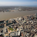 Liverpool city centre aerial photograph