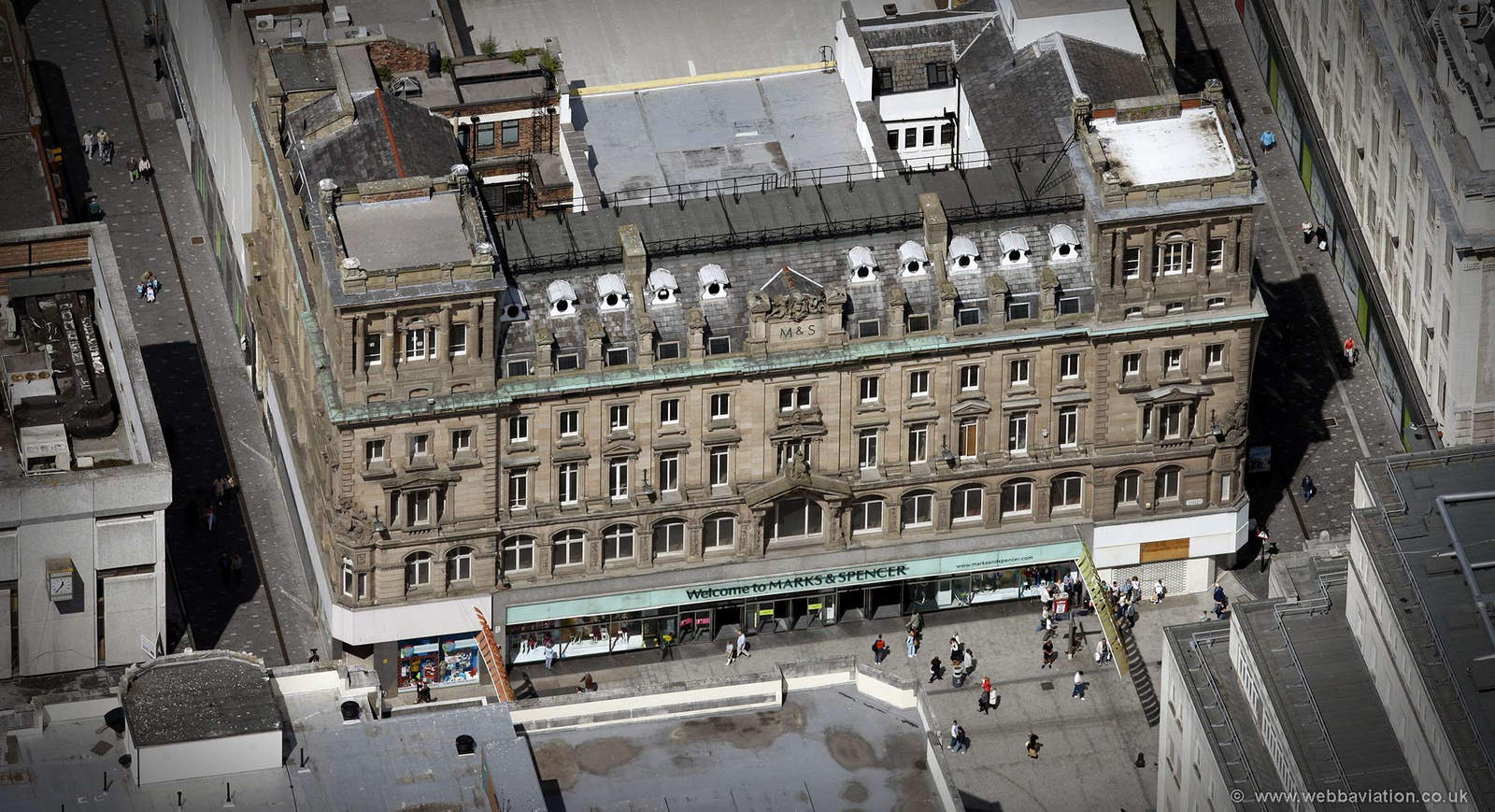 Marks & Spencer Liverpool  aerial photograph