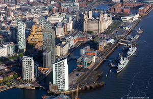 Prince's Dock, Liverpool  from the air