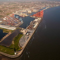 Seaforth Docks, Liverpool,  from the air