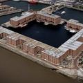 The Royal Albert Dock Liverpool aerial photograph