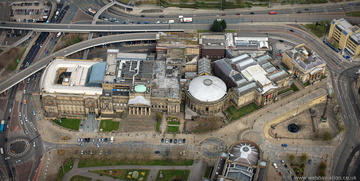 William Brown Street Cultural Quarter Liverpool   aerial photograph