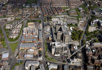 Royal Liverpool University Hospital Liverpool Merseyside UK aerial photograph