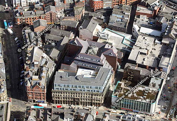 Mathew St  Liverpool Merseyside UK aerial photograph