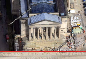 St Gorges Hall Liverpool Merseyside UK aerial photograph
