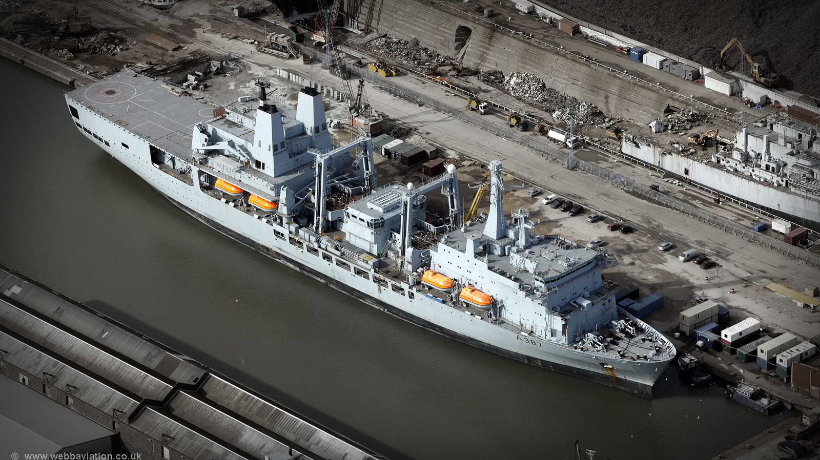 RFA Fort Victoria (A387) aerial photograph