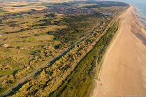 Birkdale dunes Southport aerial photo