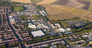 Blowick Business Park Southport aerial photo