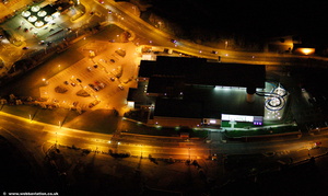 Splash World Southport night  aerial photo