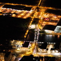 Marine Parade Southport night  aerial photo