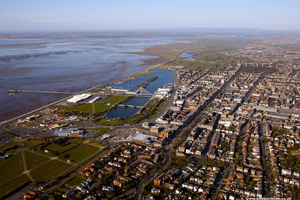 Southport  Merseyside UK aerial photograph
