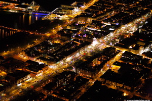 Southport night  aerial photo