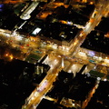 London Square Southport night  aerial photo