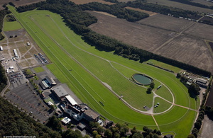 Haydock Park Racecourse from the air