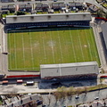 Knowsley Road football ground Eccleston, St Helens  from the air