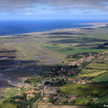 aerial photograph of Brancaster Staithe Norfolk UK