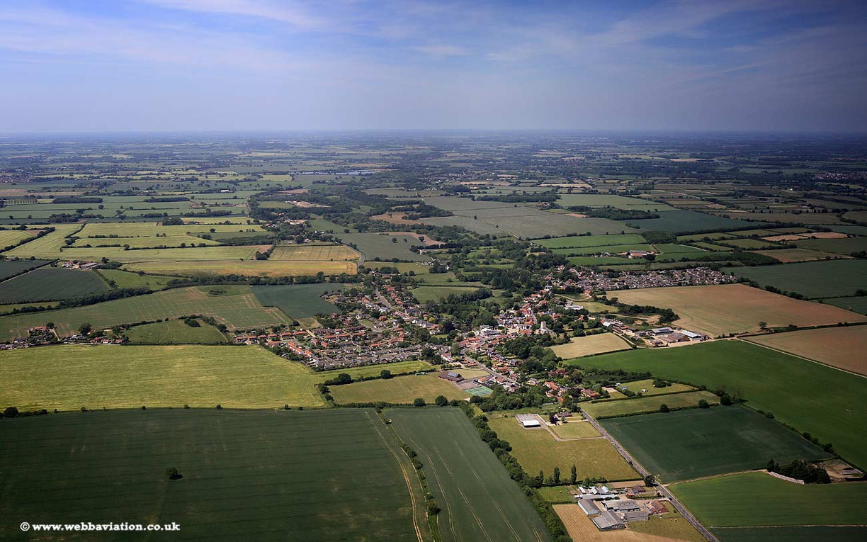 Hempnall Norfolk  aerial photo