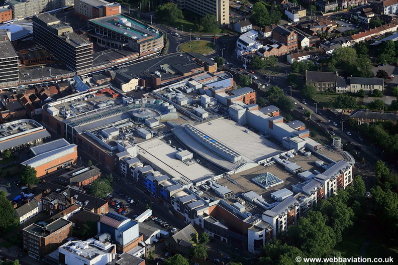 Chapelfield Shopping Centre Norwich aerial photo