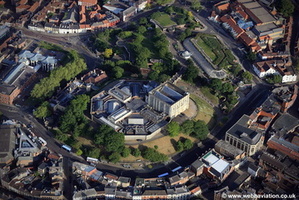 Norwich Castle   aerial photo