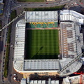 Carrow Road football stadium Norwich, Norfolk, England UK home of Norwich City Football Club aerial photograph 
