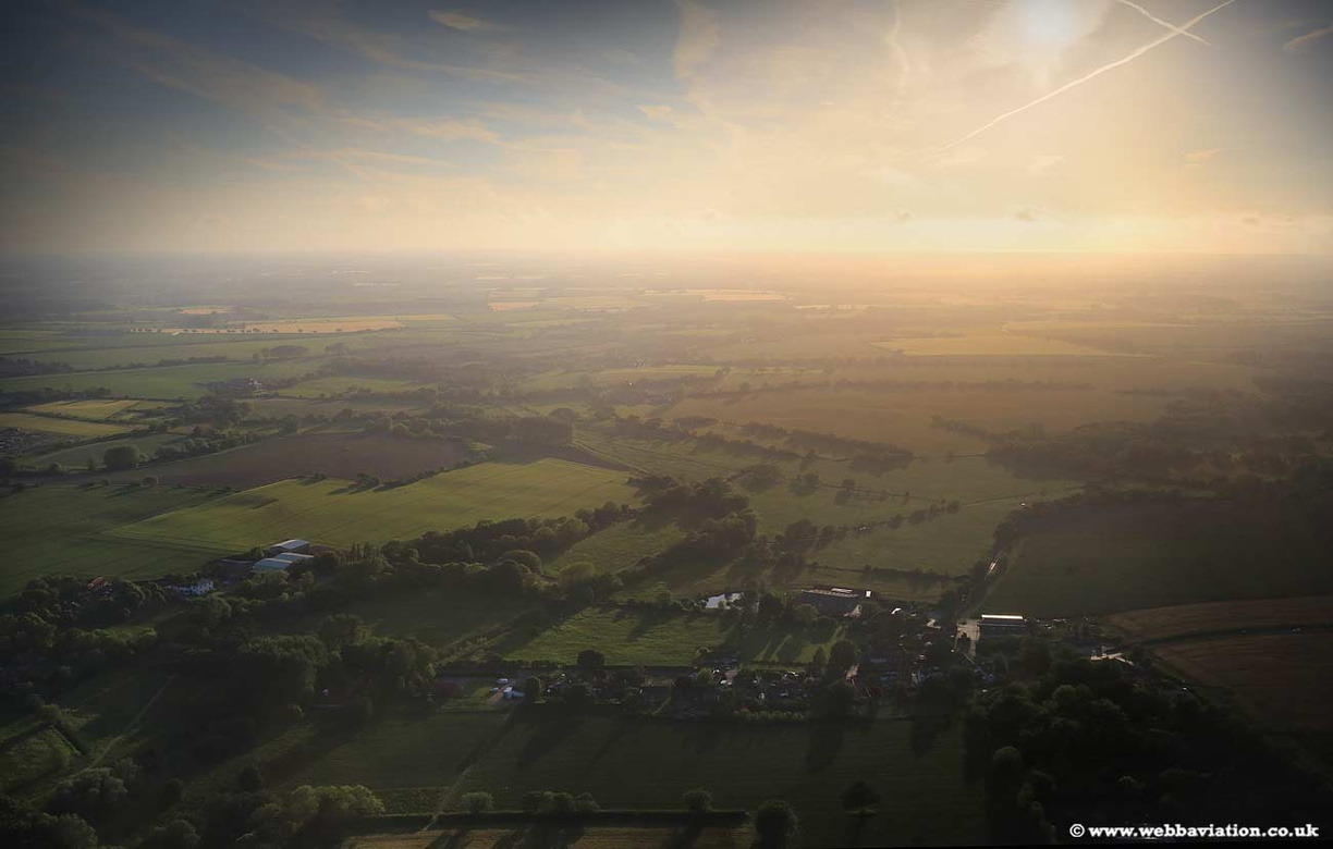 Swafield at sunset  aerial photograph